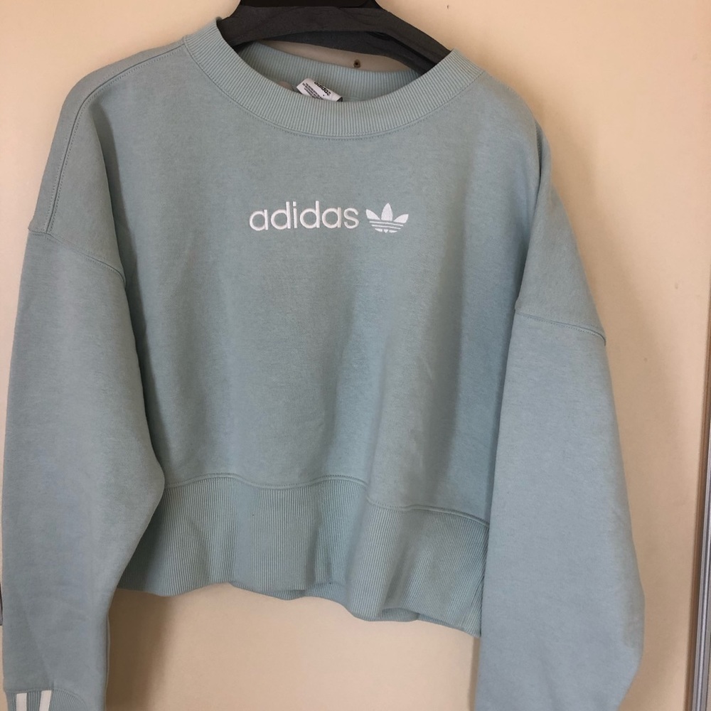 Mint blue green crewneck adidas originals